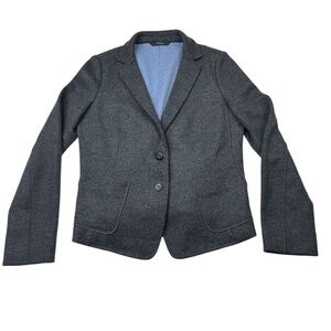 Les Copains Gray Wool Blazer Sz 46 US 10